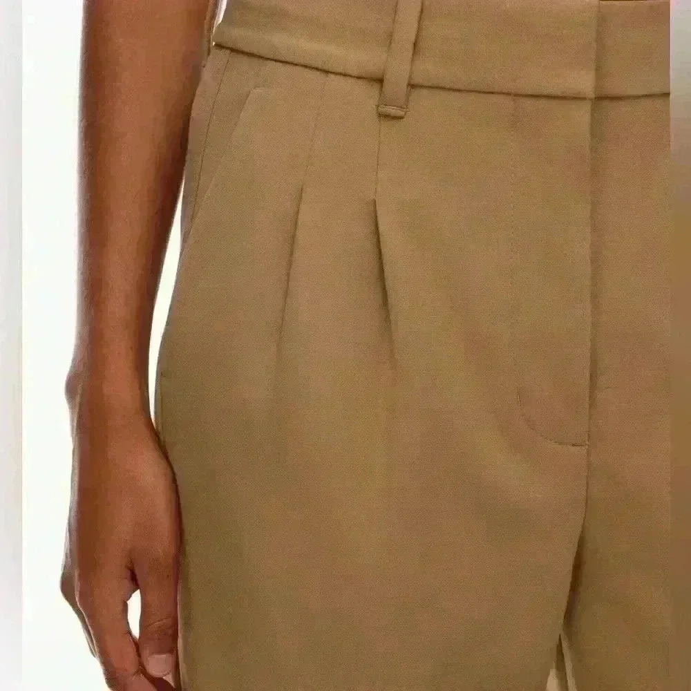 WILFRED Softly structured high-waisted wide-leg trousers - Picture 3 of 14